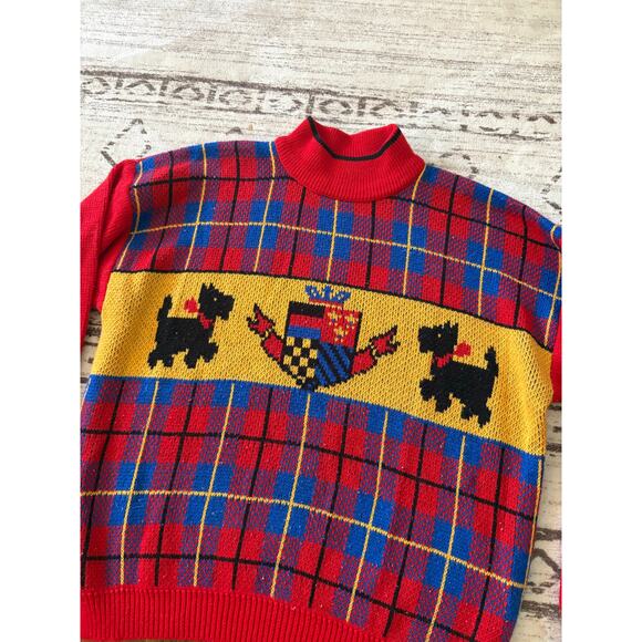 Vintage Scotty Dog Sweater Large - Picture 2 of 5